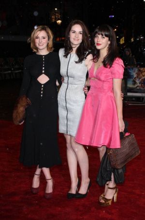 Laura Carmichael Michelle Dockery and Jessica Brown-Findlay at Chronicles of Narnia 2010.jpg